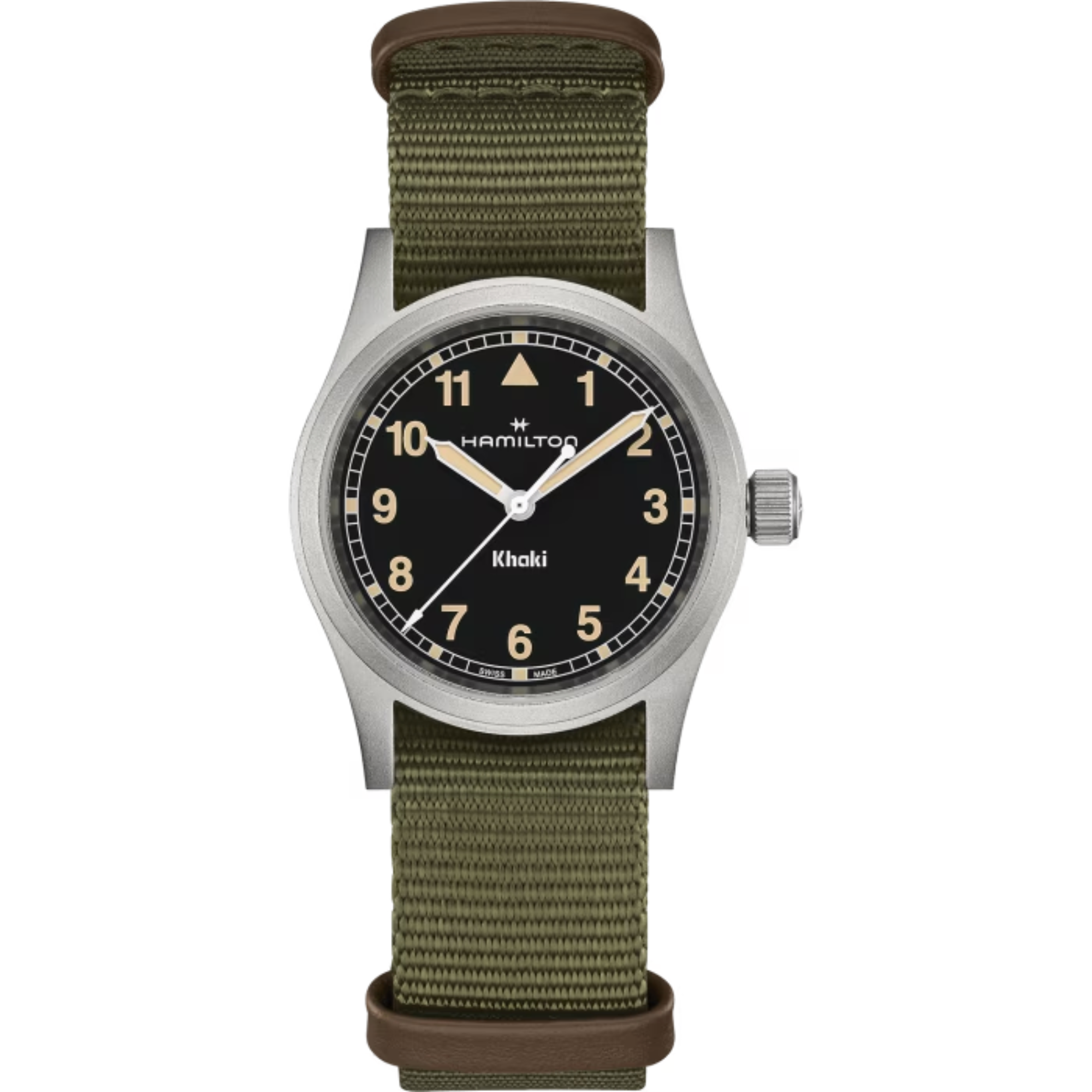 Hamilton Khaki Field Quartz Black Dial Fabric Strap Women's Watch H69301930 - Bijoux Eclore