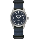 Hamilton Khaki Field Quartz Blue Dial Fabric Strap Men's Watch H69401940 - Bijoux Eclore