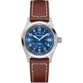 Hamilton Khaki Field Blue Dial Leather Strap Men’s Watch H70455540 - Bijoux Eclore
