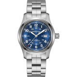 Hamilton Khaki Field Auto 42mm Blue Dial Stainless Steel Watch H70605140 - Bijoux Eclore