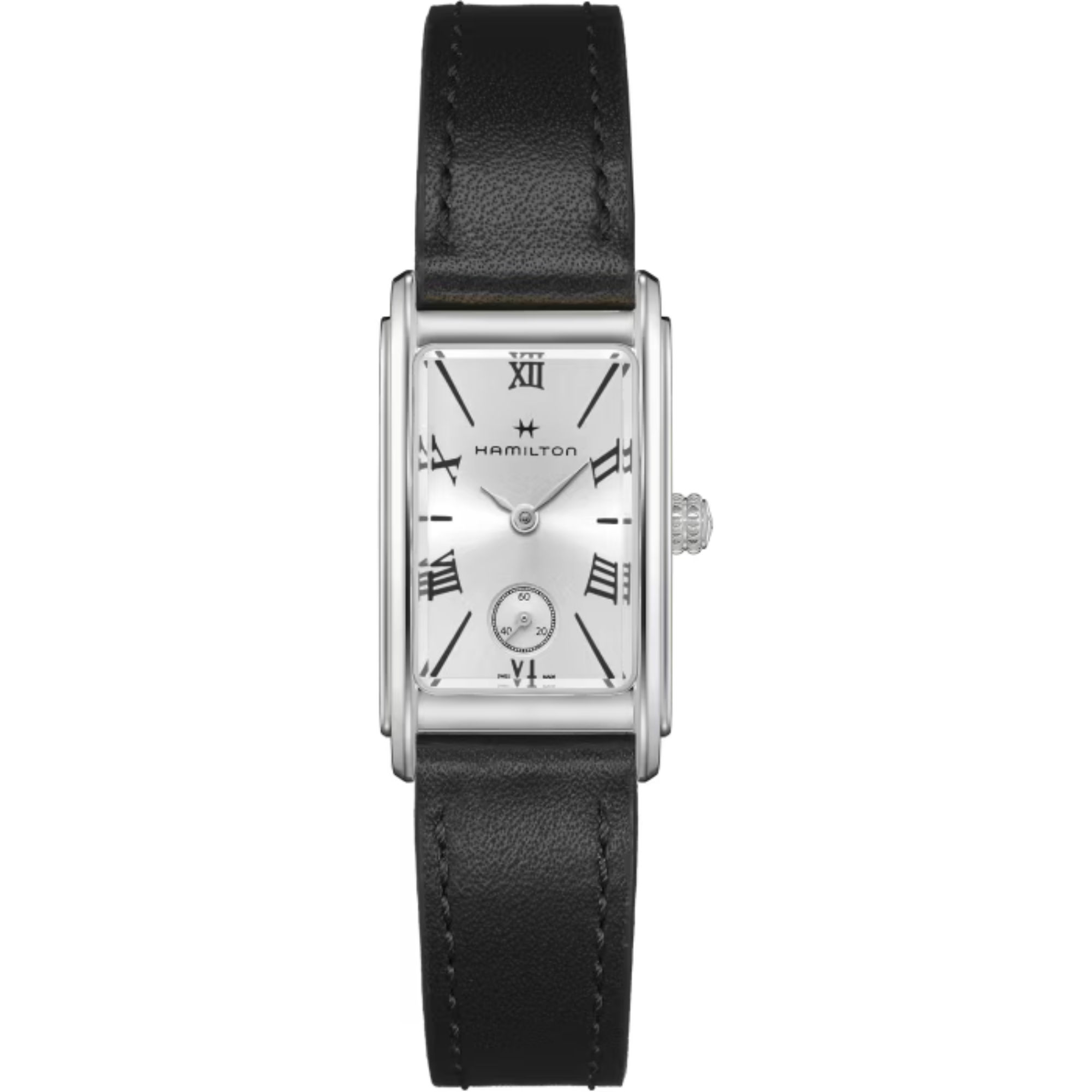 Hamilton American Classic Ardmore Small Silver Dial Leather Strap Women's Watch H11221750 - Bijoux Eclore