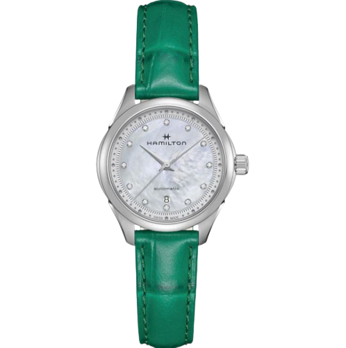 Hamilton Jazzmaster Lady Auto Green Strap Watch H32275890