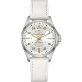 Hamilton Khaki Aviation Pilot Auto Automatic Silver Dial Women Watch H76215850