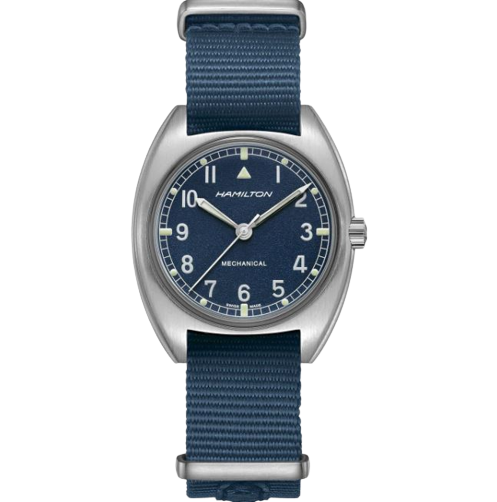 Hamilton Khaki Aviation Pilot Pioneer Mechanical Blue Dial Men's Watch H76419941