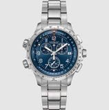 Hamilton Khaki Aviation X-wind GMT Chrono Quartz Blue Dial Watch H77922141