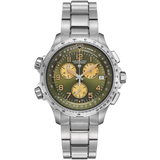 Hamilton Khaki Aviation X-wind Gmt Chrono Quartz Green Dial Watch H77932160