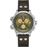 Hamilton Khaki Aviation X-wind Gmt Quartz Green Dial Men's Watch H77932560
