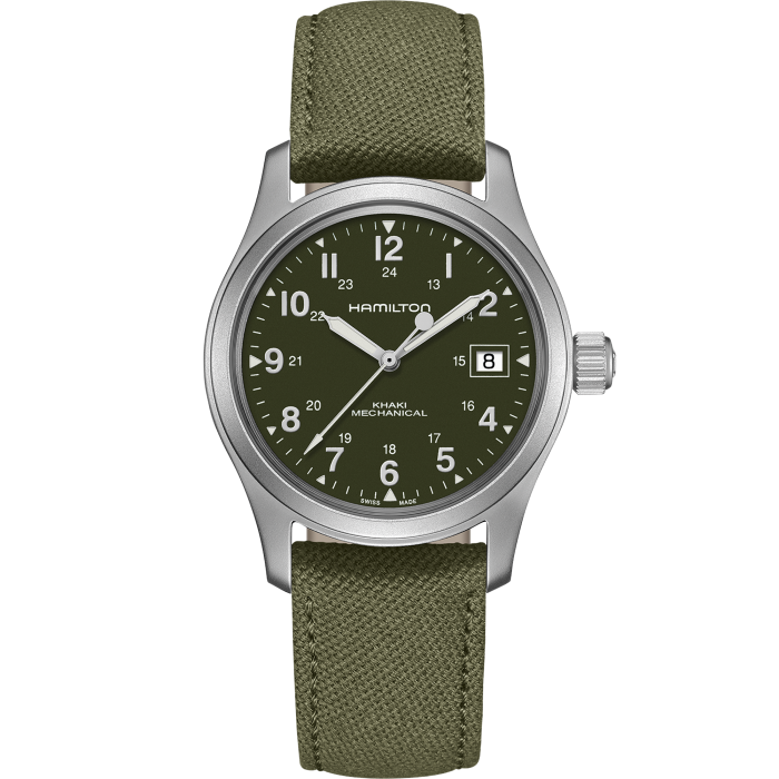 Hamilton Khaki Field Mechanical Mechanical Green Dial Men's Watch H69439363