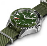 Hamilton Khaki Navy Scuba Auto Green Dial Watch H82375961