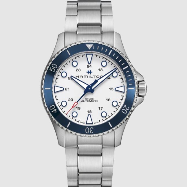 Hamilton Khaki Navy Scuba Auto White Dial Men's Watch H82505150