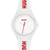HUGO #LIT White Dial & White Silicone Strap 1530345