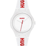 HUGO #LIT White Dial & White Silicone Strap 1530345