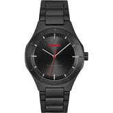 Hugo Boss #Lit Black IP Stainless Steel Men's Watch 1530450