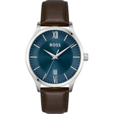 Hugo Boss Elite Blue Dial Brown Leather 1513955