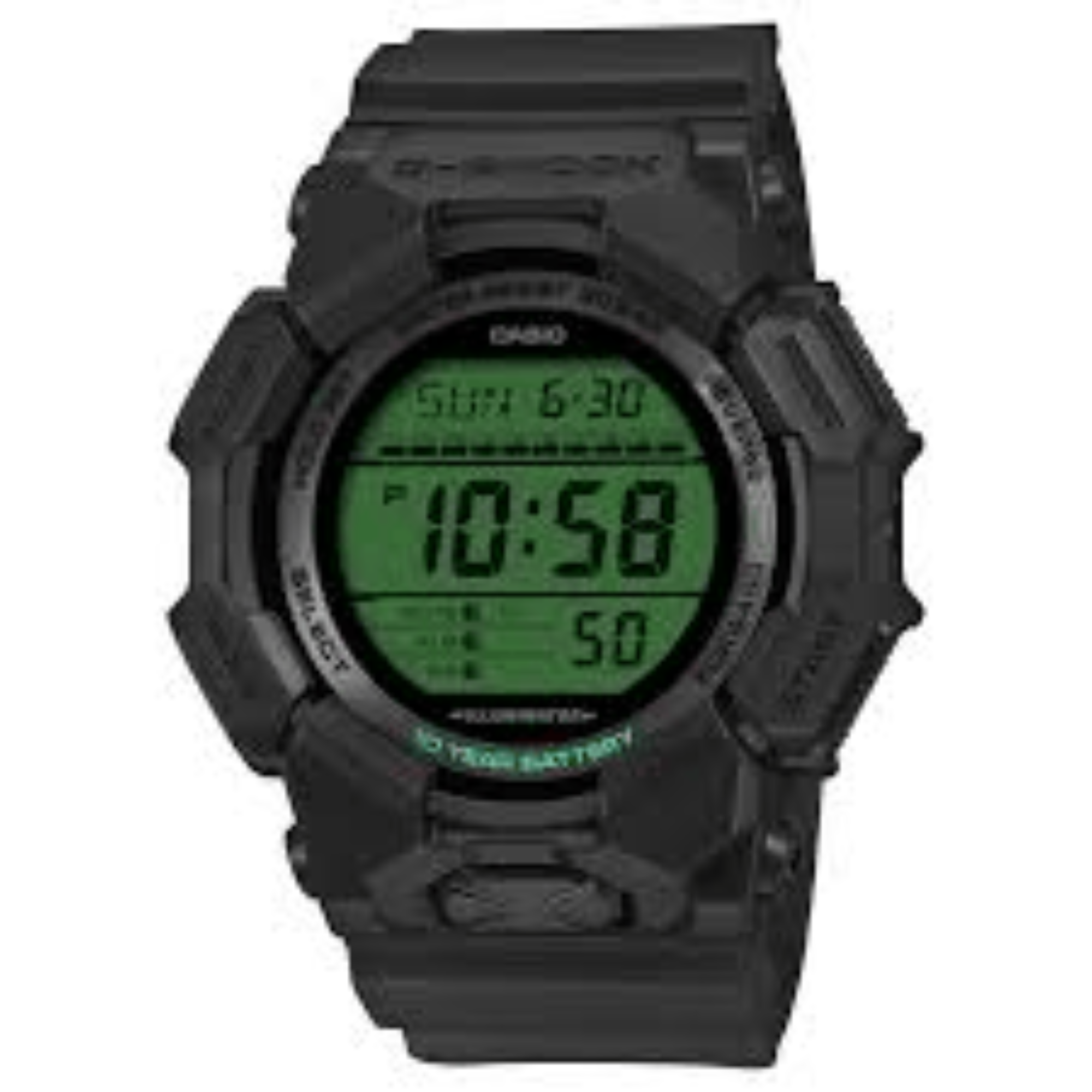 Casio G-Shock GD-010BEG-1 Digital Black & Electro Green Resin Strap Watch GD010BEG-1 - Bijoux Eclore