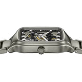 Rado R27196152 Unisex Automatic True Square Skeleton Gray Ceramic Bracelet Watch 38mm - Bijoux Eclore