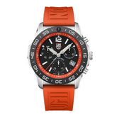 Luminox Chronograph 44mm, Orange Rubber Strap Diver Watch XS.3149
