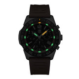 Luminox Chronograph 44mm, Orange Rubber Strap Diver Watch XS.3149