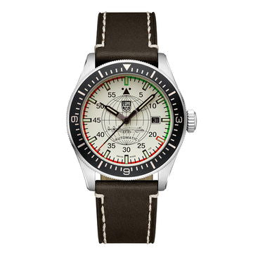 Luminox Constellation Cream Dial Brown Leather Strap Mens Watch XA.9607