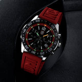 Luminox Pacific Diver Chronograph Red Rubber Strap Mens Watch XS.3155
