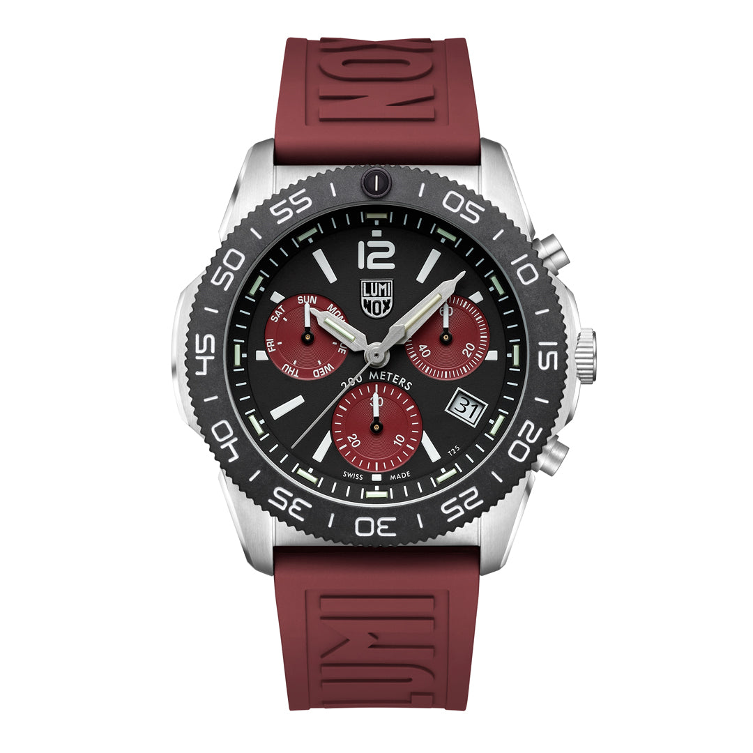 Luminox Pacific Diver Rubber Chrono Steel Quartz Men's Watch XS.3155.1