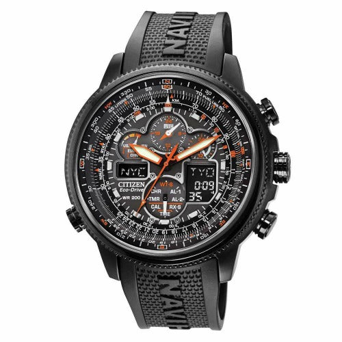 New Citizen Eco Drive Promaster NaviHawk A-T Chrono Atomic Mens Watch JY8035-04E