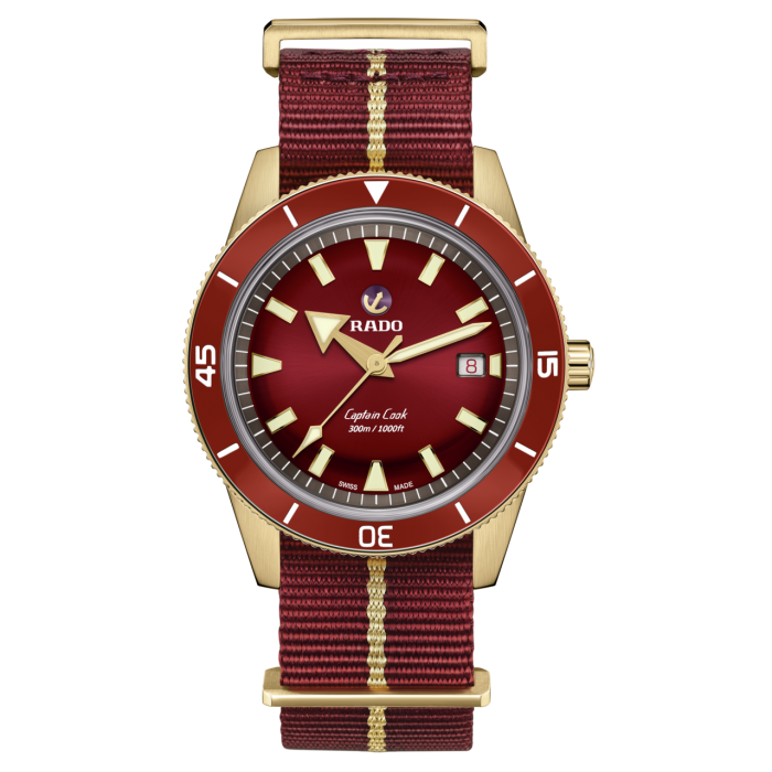 Rado Captain Cook Automatic Bronze Red and Gold Stripe R32504407
