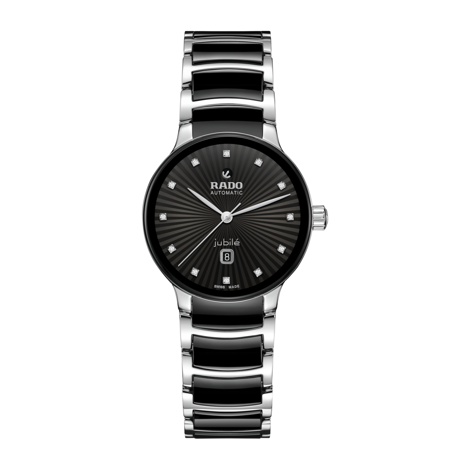 Rado Centrix Automatic Diamonds Black Dial Stainless Steel R30020742