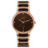 Rado Centrix Diamonds Brown Dial Stainless Steel Watch R30023712