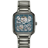 Rado True Square Automatic Blue Open Heart Dial Unisex Watch R27083202