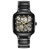 Rado True Square Automatic Open Heart Black Dial Watch R27086712
