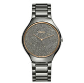 Rado True Thinline Grey Ceramic Band & Case Quartz Watch R27010102