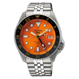 Seiko 5 Sports GMT Automatic Orange Dial Men's Watch SSK005