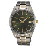 Seiko Essentials Quartz Green Dial Men's Watch SUR377P1
