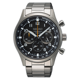 seiko Sport Chronograph Quartz Black Dial Men's Watch SSB447P1