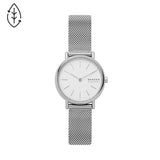 SKAGEN Ladies' Signatur Slim Steel White Dial Mesh Watch SKW2692