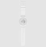 Swatch Bioceramic C-White Quartz Skeleton Dial Men's Watch SB03W100