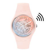 Swatch Fleetingly Pink Pay Quartz Pink Dial Unisex Watch SO32P103-5300