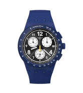 Swatch Nothing Basic About Blue Dial Mens Watch SUSN418