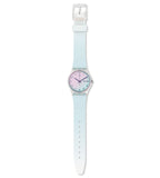 Swatch Ultraciel Blue Rubber Strap Watch GE713