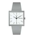 Swatch WHAT IF…GRAY? Square Bioceramic Unisex Watch SO34M700