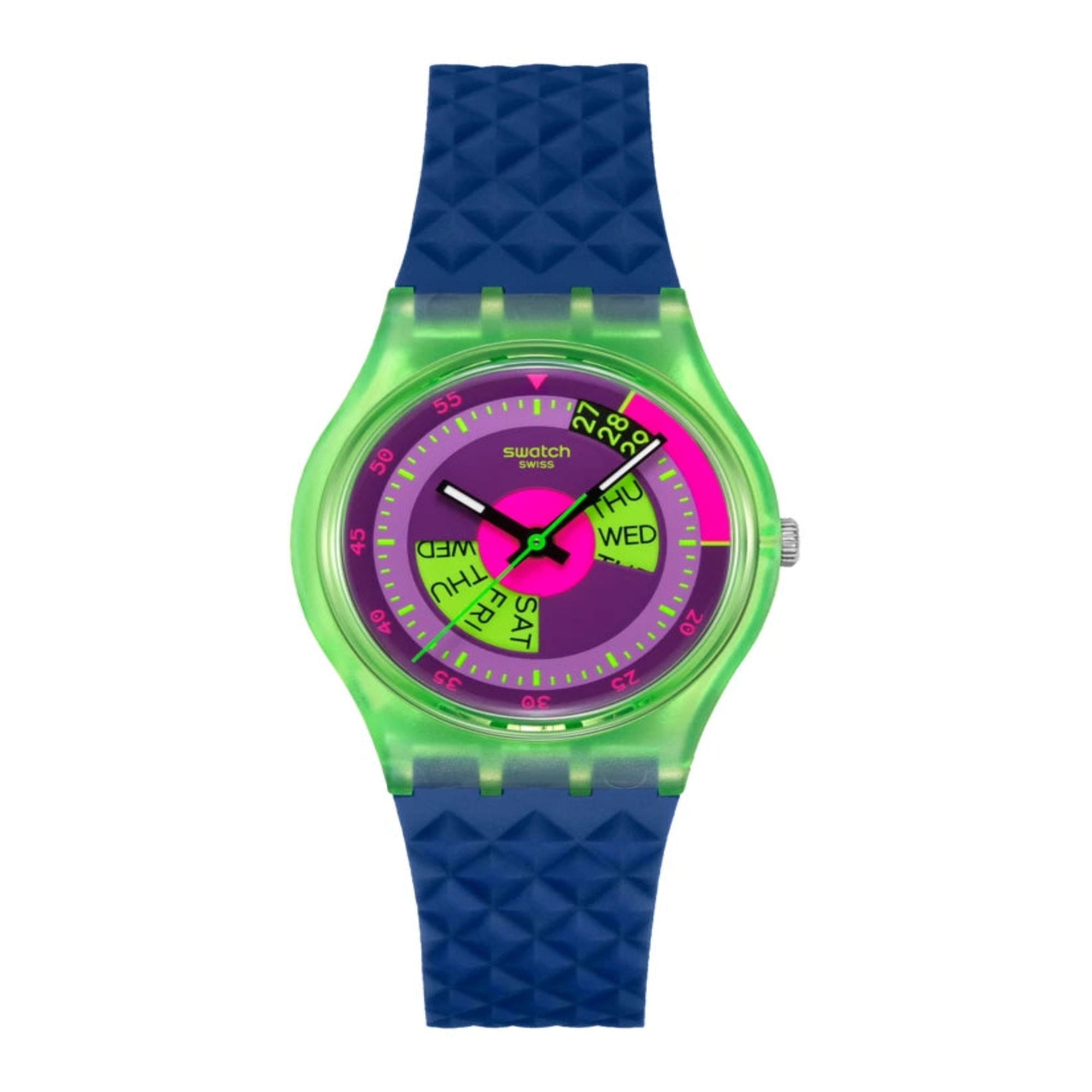 SWATCH NEON SKYCHART SO28G704 34mm Qulartz Unisex Watch 2025 New - Bijoux Eclore