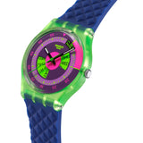 SWATCH NEON SKYCHART SO28G704 34mm Qulartz Unisex Watch 2025 New - Bijoux Eclore