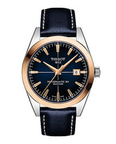 Tissot Gentleman Powermatic 80 Silicium Solid 18k Gold Bezel T927.407.46.041.00