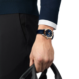 Tissot Gentleman Powermatic 80 Silicium Solid 18k Gold Bezel T927.407.46.041.00 - Bijoux Eclore