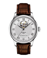 Tissot Le Locle Powermatic 80 Open Heart Silver-Tone Dial Brown Leather T006.407.16.033.01
