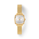 Tissot Lovely Square Silver Dial Gold Mesh Band Women's Watch T058.109.33.031.00