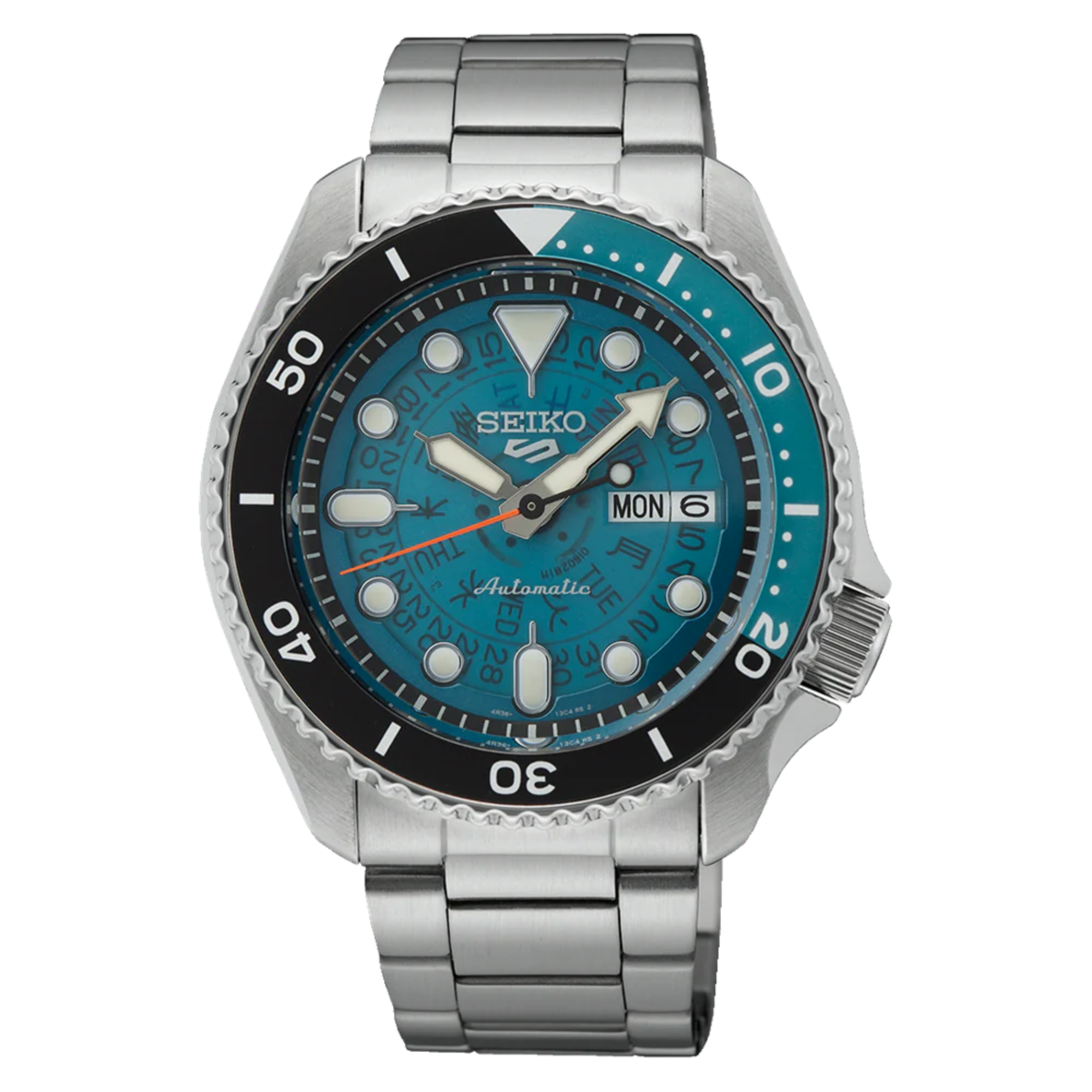 Seiko SRPJ45K1J Analogue Blue Dial Silver Band Men's Stainless Steel Watch - Bijoux Eclore