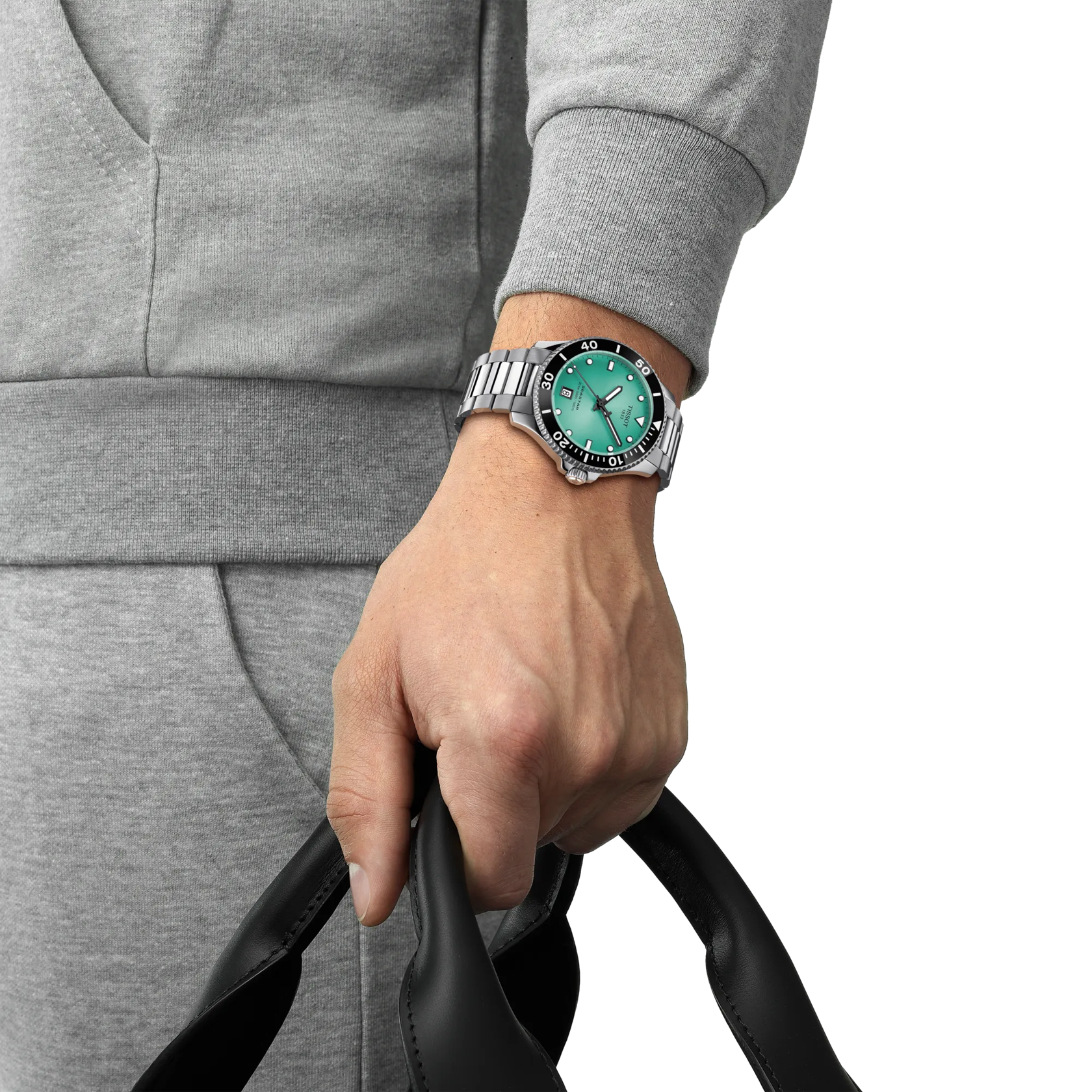 Tissot Seastar 1000 Quartz 40mm Teal Dial Stainless Steel Bracelet Watch T120.410.11.091.00 - Bijoux Eclore