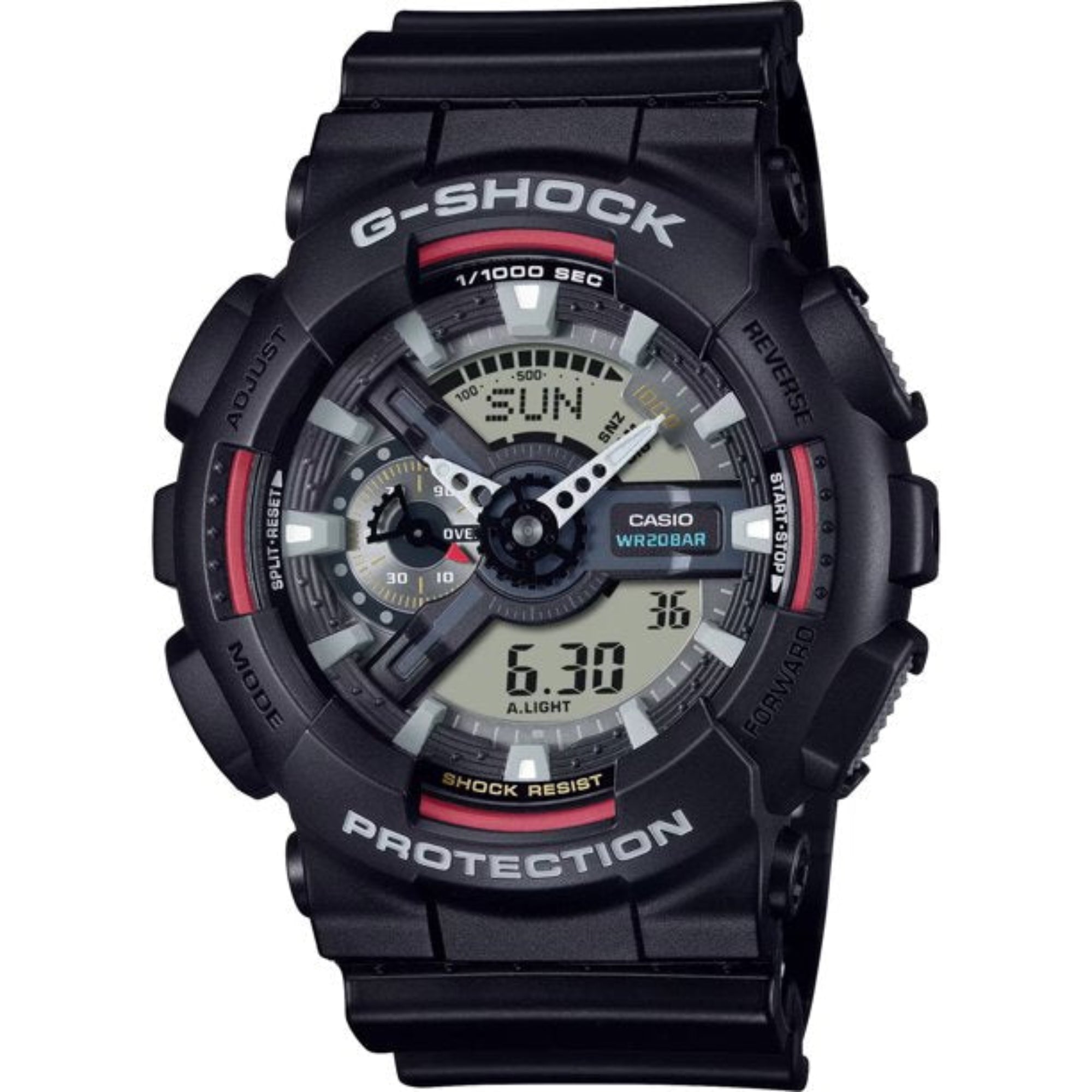 Casio GA110RL-1A G-Shock 110 Series Black Resistant Men's Watch - Bijoux Eclore